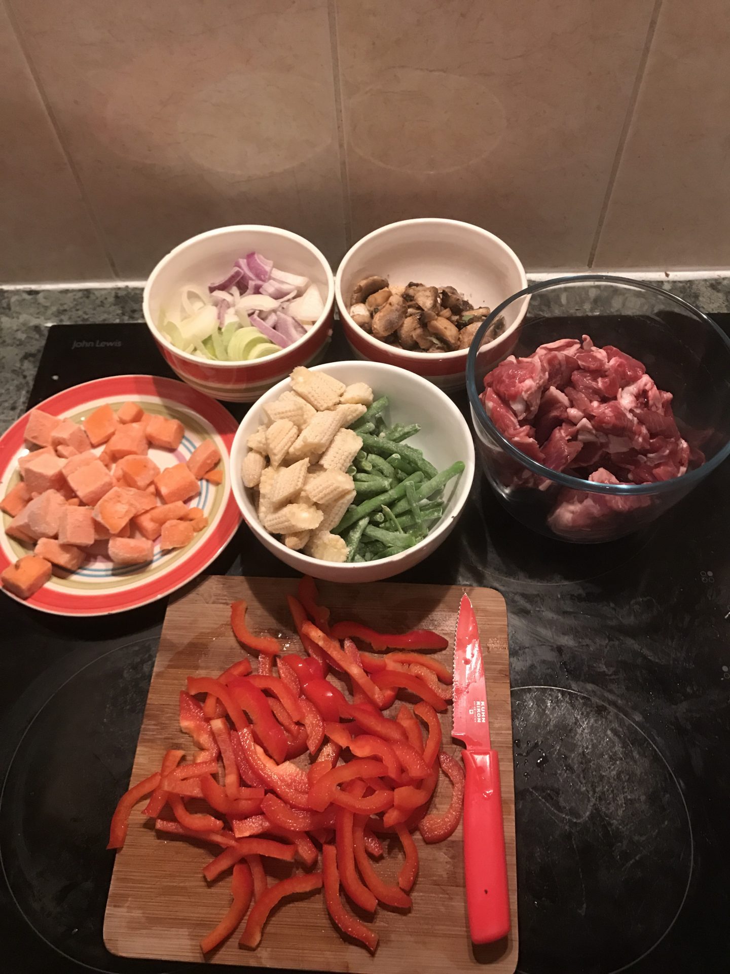 Minted Lamb Stir Fry - Ingedients