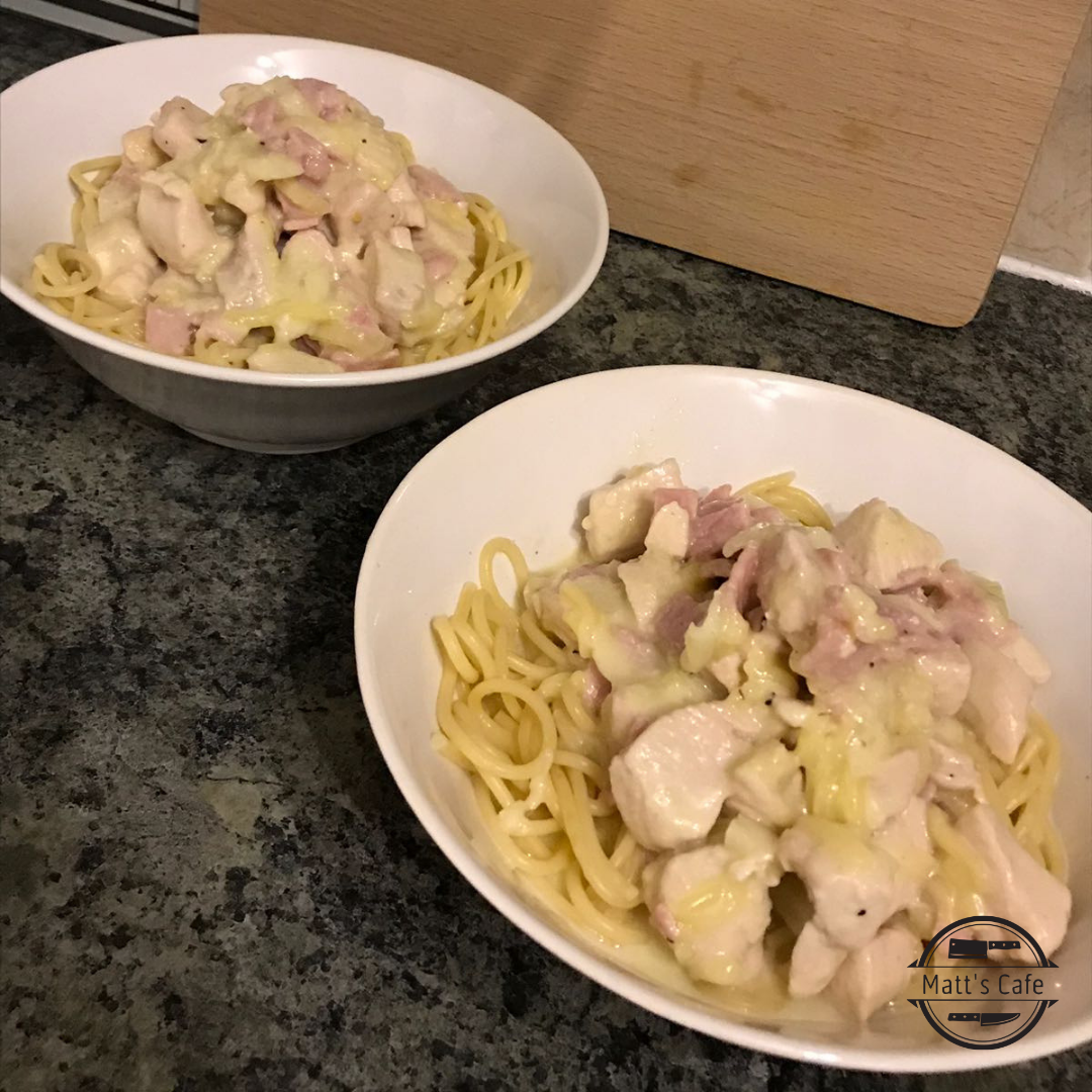 Slimming World Syn Free Chicken Spaghetti Carbonara, Chicken Carbonara, Spaghetti Carbonara