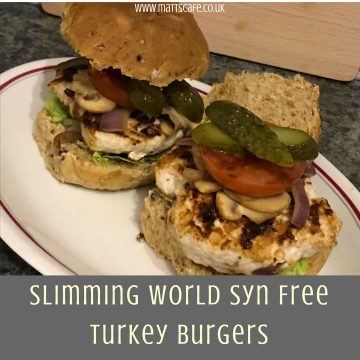 Slimming World Syn Free Turkey Burgers