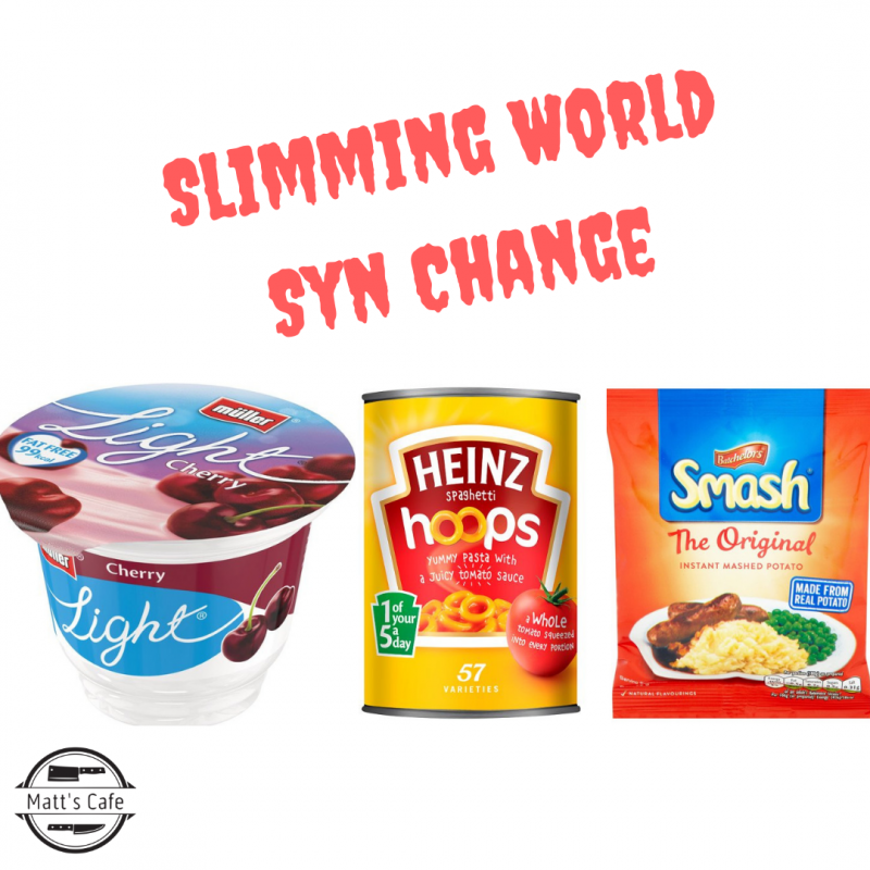 Slimming World Changes to Some of Our Everyday Syn Free Favourites