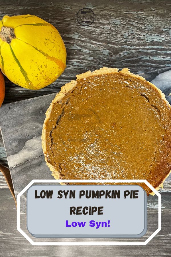 Low syn slimming world pumpkin pie recipe 
