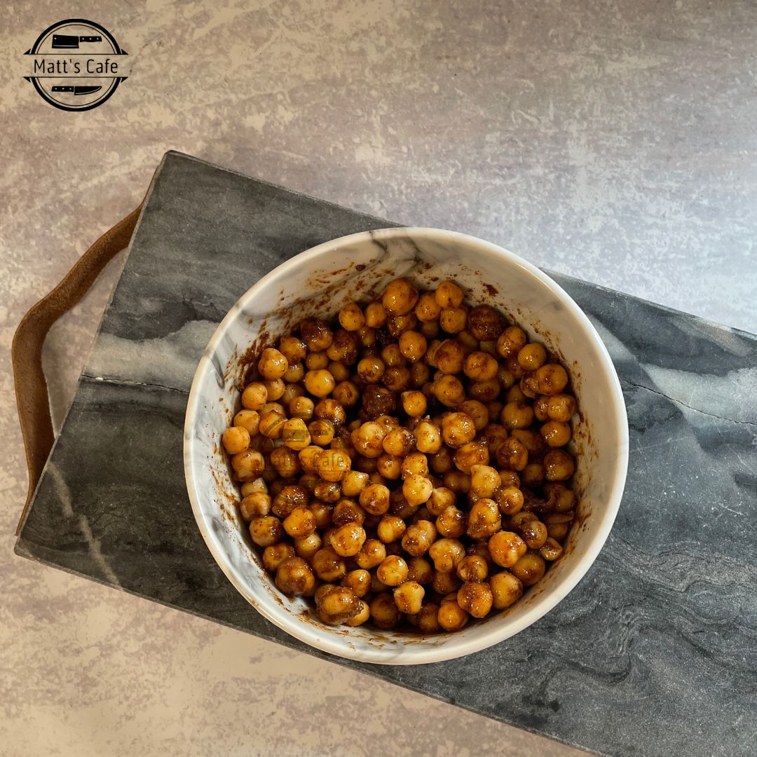 Spicy Roasted Chickpea Recipe Snacks Matt S Cafe