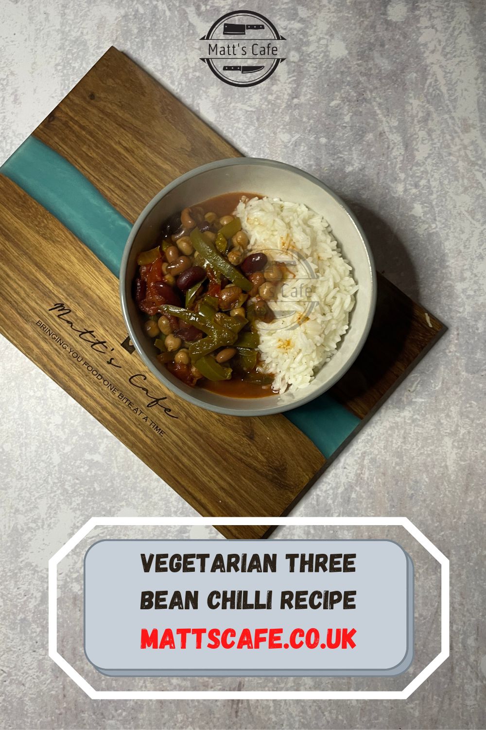 Vegetarian three bean chilli recipe 