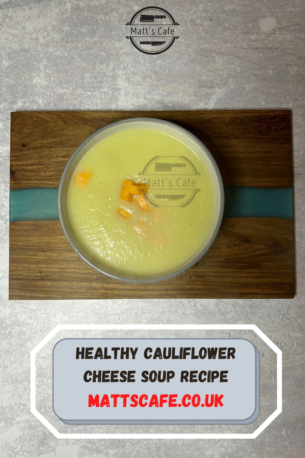 Healthy cauliflower cheese soup recipe