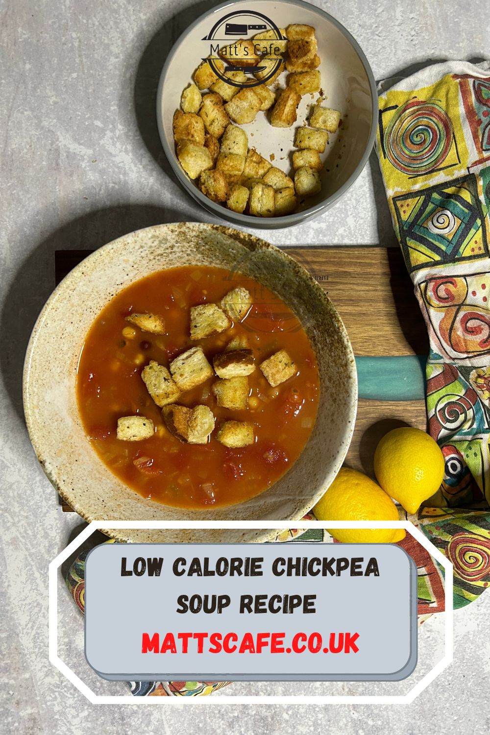 Low calorie chickpea soup recipe 