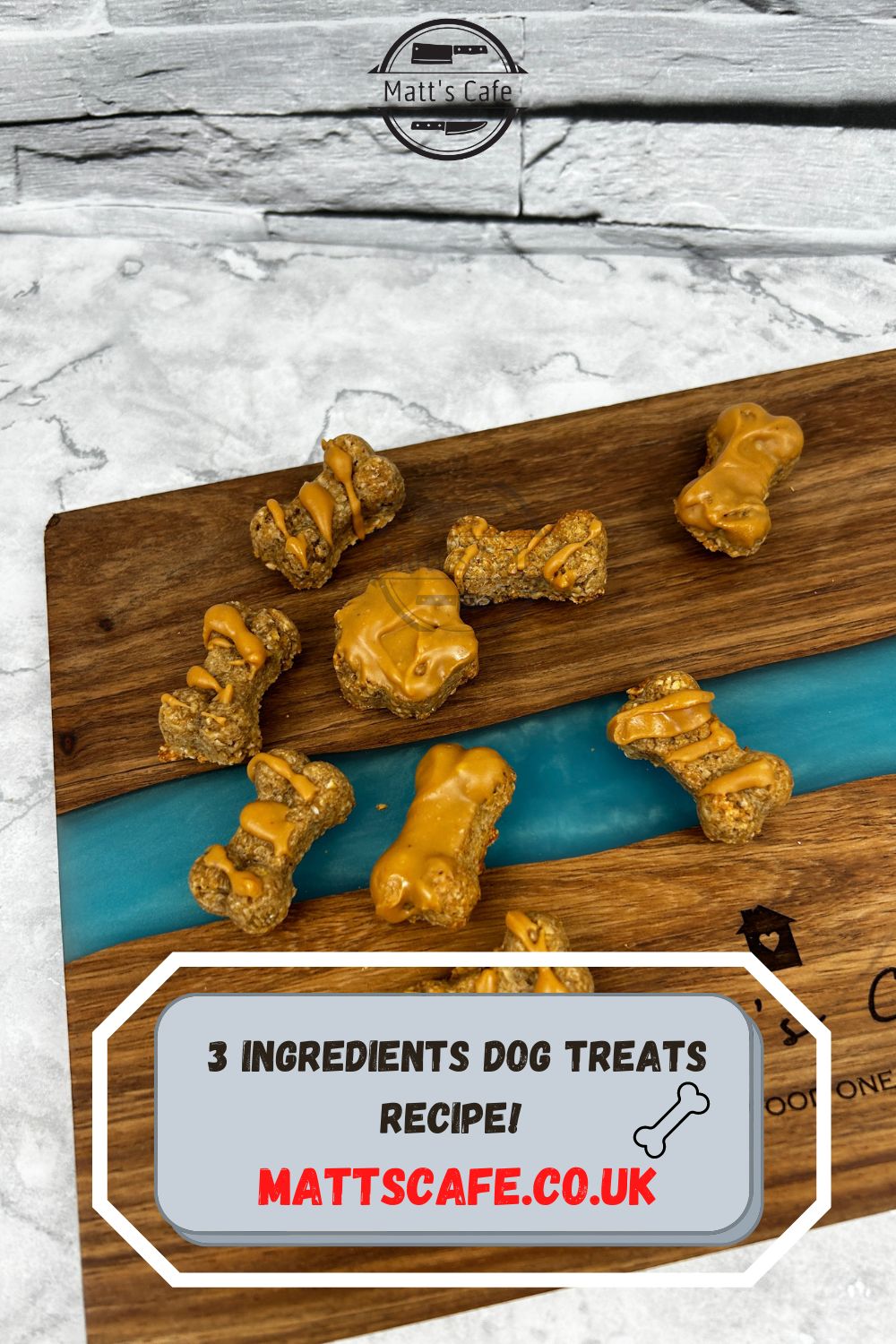 3 Ingredients Dog Treat Recipe (Peanut butter, oat flour and Bananas)